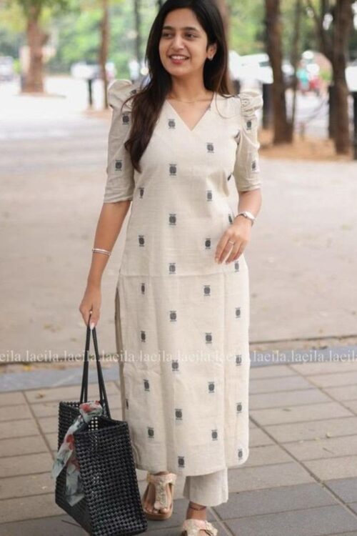 Office Wear Sambalpuri Straight Kurti
